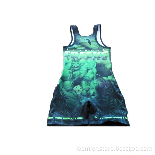 Hot design of sublimated wrestling singlets wholesale